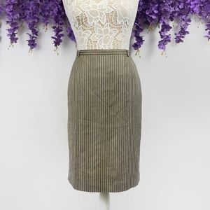 Escada Herringbone Pencil Skirt